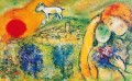 Liebhaber unter der Sonne Zeitgenosse Marc Chagall